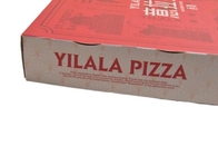 Material de papel rígido de empacotamento da caixa da pizza ondulada vermelha feita sob encomenda do encarregado do envio da correspondência