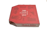 Material de papel rígido de empacotamento da caixa da pizza ondulada vermelha feita sob encomenda do encarregado do envio da correspondência
